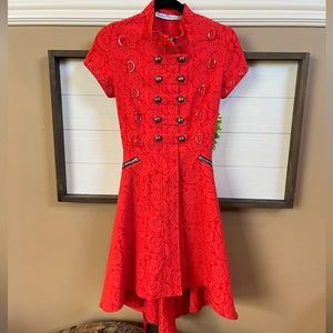 Orchid Bloom red dress. Size 4. EUC. EU 36 UK 8